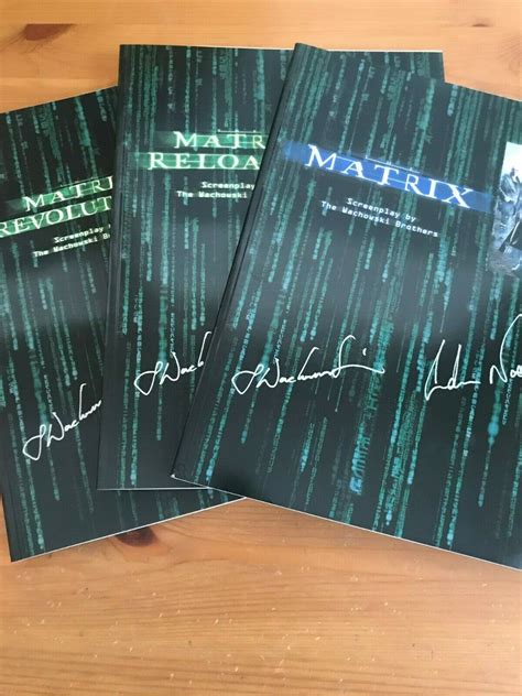 The Matrix Screenplay by the Wachowski Brothers 3-Book... | Barnebys