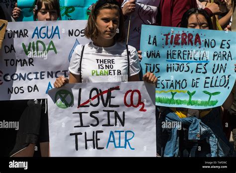 Madrid, Spain. 24th May, 2019. Environmental activists of movement ...