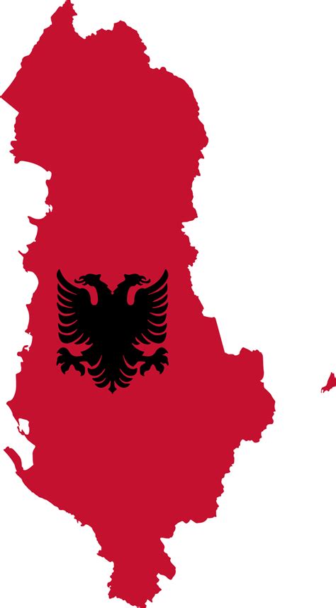 Albania flag pin map location 23529882 PNG