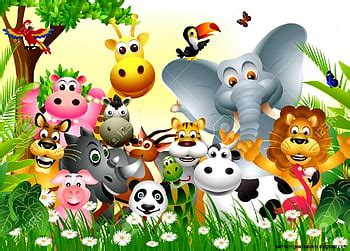 Top 127+ Cartoon jungle animals clipart - Tariquerahman.net