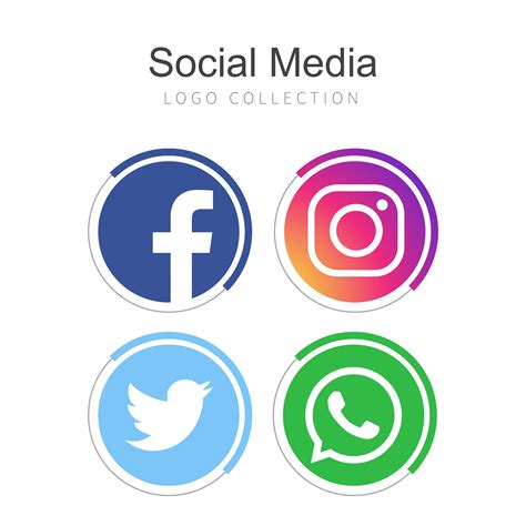 Social Media Logos Vector Free Download : Redes Icon Marketing Simbolos Pngtree Logotipos Medier ...