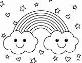 Rainbow Coloring Book Pages sketch template