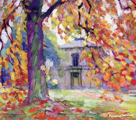 Autumn Rue Engeland (uccle, Belgium) Artwork By Joseph Raphael Oil Painting & Art Prints On ...