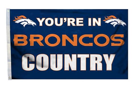 Denver Broncos 3'x5' Country Design Flag | Denver broncos, Nfl denver ...