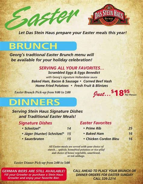 Restaurant Easter Specials and More in Spokane - Everyday Spokane