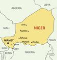 Republic of Niger - map Royalty Free Vector Image