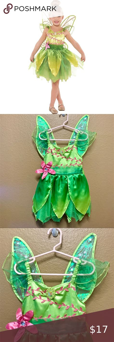 Disney Tinkerbell Pixie Costume with Wings | Pixie costume, Pixie, Tinkerbell