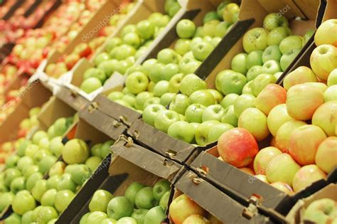 Fruit section in supermarket — Stock Photo © voronin-76 #2554660