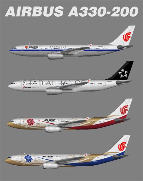 Air China Airbus A330-200 (representative Fleet) | Air china, Airbus ...