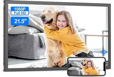 Amazon.com : Extra-Large Dual-WiFi Digital Photo Frame - 21.5 inch FHD IPS Digital Picture Frame ...