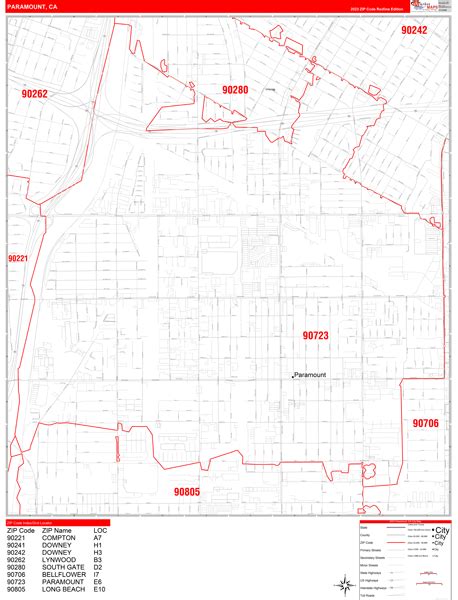 Maps of Paramount California - marketmaps.com