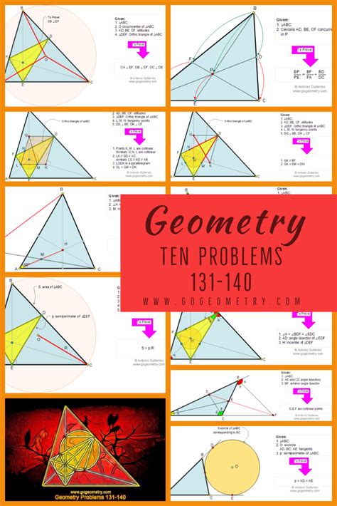 Collection of #Geometry #problems #math #proof #poster #typography # ...