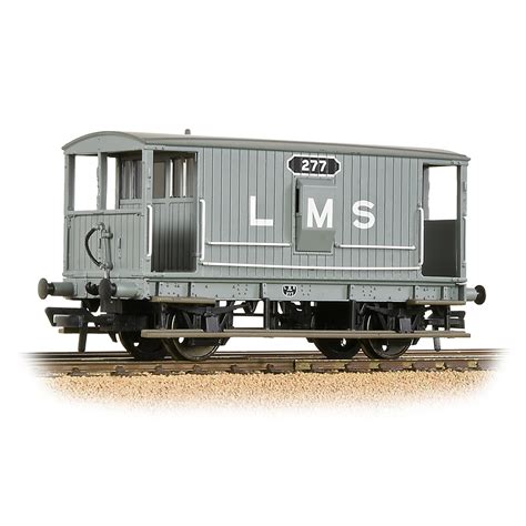 Bachmann Europe plc - Midland Railway 20T Brake Van with Duckets LMS Grey