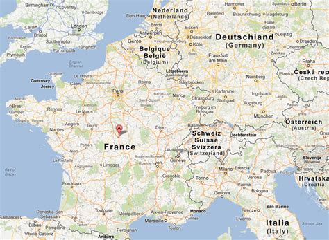 Bourges Map - France