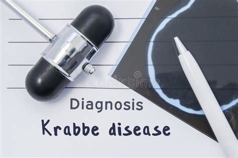 Diagnosis Krabbe Disease. Written Medical Report, Which Indicated Neurological Diagnosis Krabbe ...