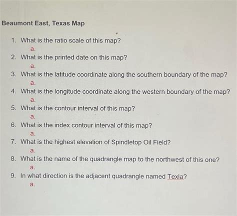 1. What is the ratio scale of this map? a. 2. What is | Chegg.com