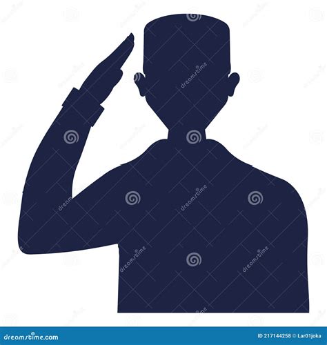 Silhouette of a US Army Man Stock Vector - Illustration of vector, service: 217144258