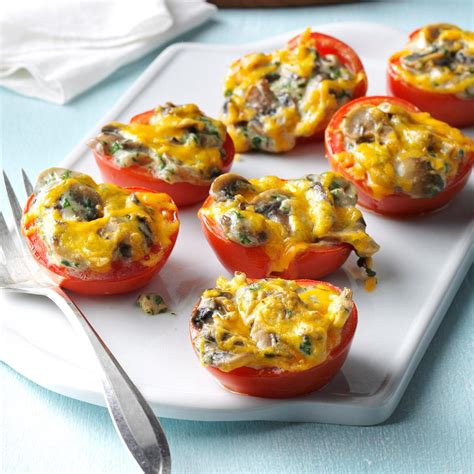 Mushroom-Stuffed Tomatoes Recipe | Taste of Home