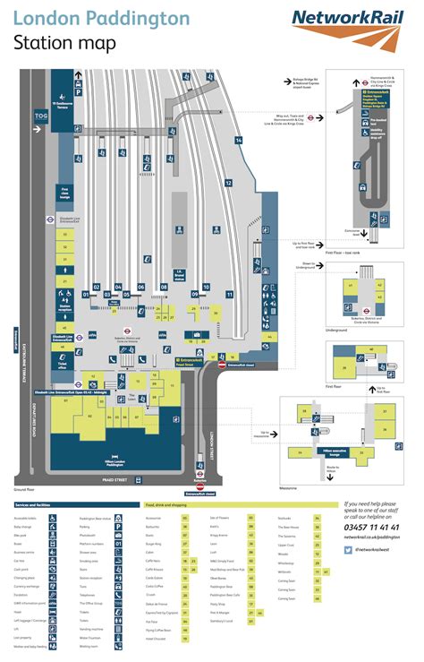 Paddington Railway Station Map