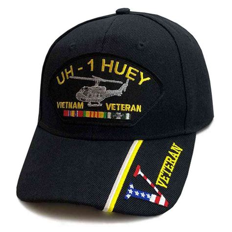 Vietnam Veteran w/ Ribbon: UH-1 Huey - Hat w/ VETERAN