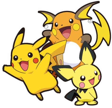 Pichu Pikachu Raichu Evolution