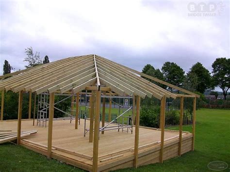 Traditional School Outdoor Shelter - Bridge Timber Play