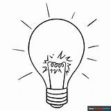 Light Bulb Coloring Page  Easy Drawing Guides sketch template
