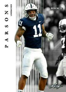 MICAH PARSONS 2021 LEAF "PREMIER" ROOKIE CARD! PENN STATE / DALLAS ...