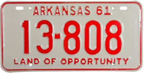 1961 Arkansas License Plate | Brandywine General Store