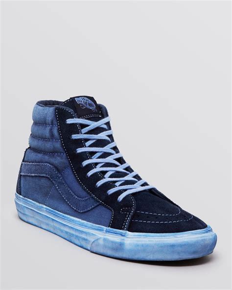 Vans Sk8 High Top Reissue Ca Sneakers in Blue for Men | Lyst