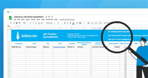 Simplify your Job Search with a Job Search Spreadsheet [Template + Free ...