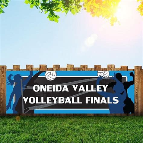 Custom Volleyball banner | Volleyball banners, Birthday banner, Banners ...