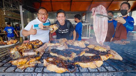 Filipino Food - Extremely Popular!! FISH BARBECUE + Kinilaw in Cebu, Philippines! - Win Big Sports