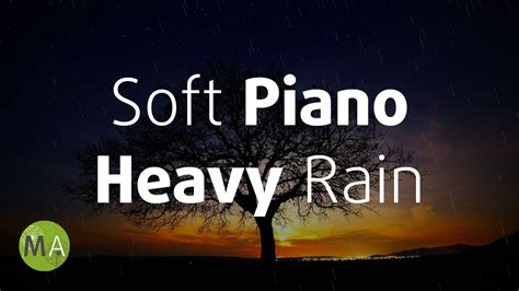 Calm Piano Music and Rain for Sleeping, Soft Piano and Rain - YouTube