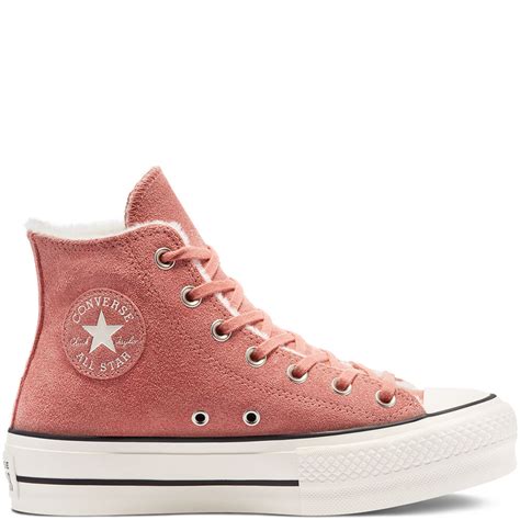 Converse Cozy Club Platform Chuck Taylor All Star High Top Brick Rose/egret/black (570035C ...