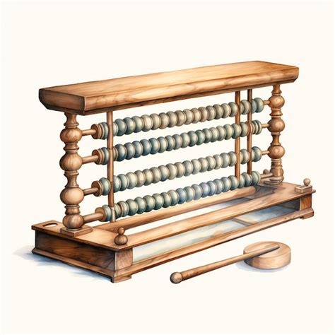 Chinese abacus an early counting device used for calculations illustration | Premium AI ...