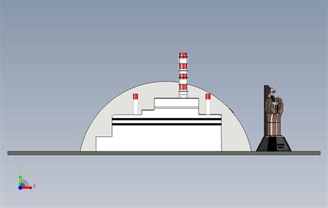 切尔诺贝利核电站石棺_STEP_模型图纸免费下载 – 懒石网