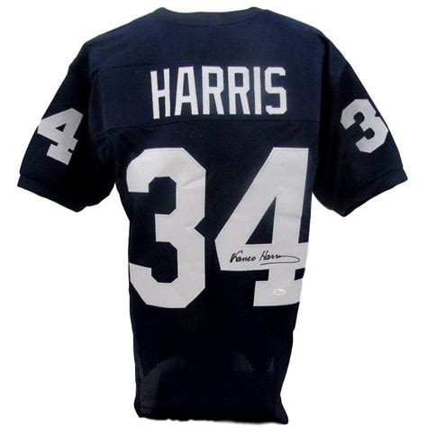 Franco Harris Autographed Penn State Jersey