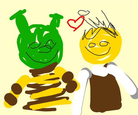 Barry B. Benson Dressed As Shrek & Vise Versa - Drawception