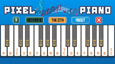 🕹️ Play Pixel Piano Game: Free Online Interactive Virtual Piano Music ...