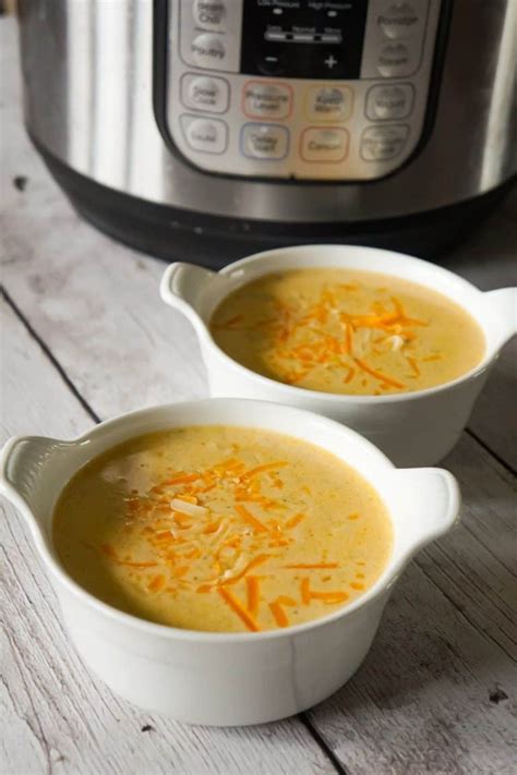 Instant Pot Broccoli Cheese Soup with Chicken - THIS IS NOT DIET FOOD