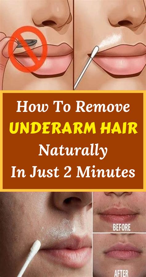 How To Remove Underarm Hair Naturally In Just 2 Minutes