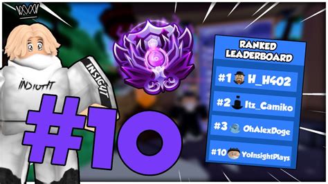 I Reached *TOP 10* On The Ranked Leaderboard.. (Roblox Bedwars) - YouTube