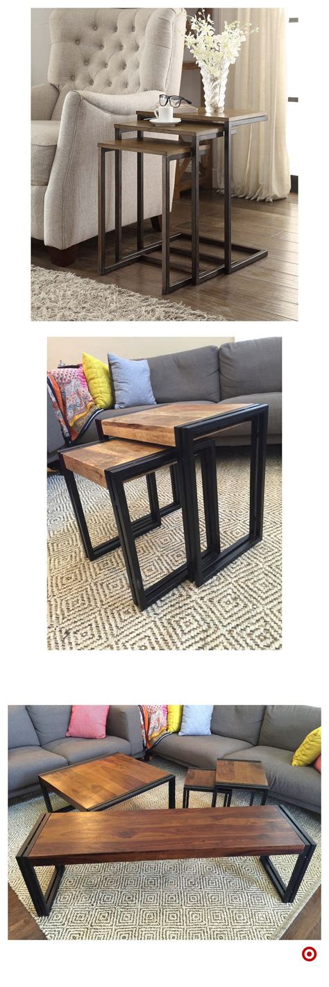 Bottom nesting table replace dining table | Furniture, Family room, Home decor