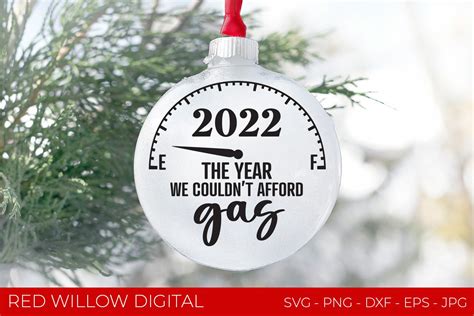 Funny 2022 Christmas Ornament Design Graphic by redwillowdigital · Creative Fabrica