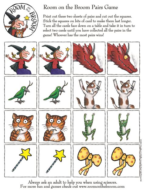 Printable Room On The Broom Characters - Printable Word Searches