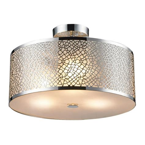 SereneLife Ceiling Lamp Light Fixture with Metal Lighting Accent - Walmart.com - Walmart.com