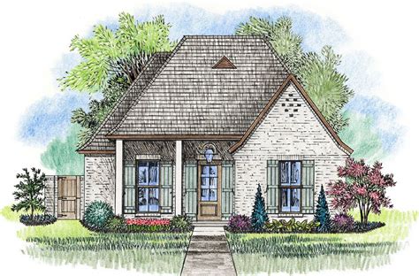 Plan 56415SM: Acadian House Plan With Alley-Access Garage ...