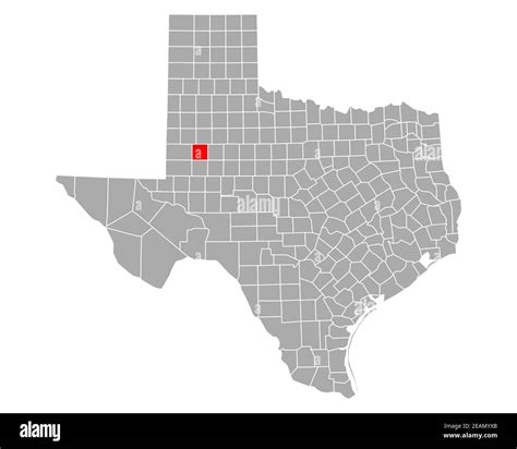 Map of Dawson in Texas Stock Photo - Alamy