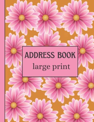 address book large print: Big Design , for Seniors and The Visually ...